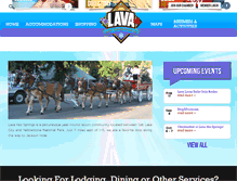 Tablet Screenshot of lavahotsprings.org