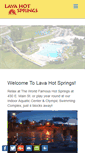 Mobile Screenshot of lavahotsprings.com